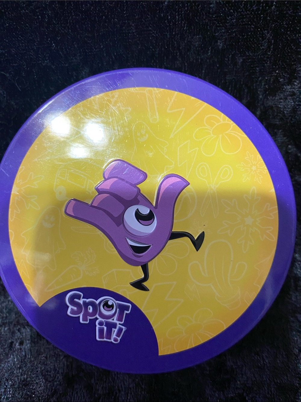 Party Game Tin in Purple — Compact Kids Puzzle Game